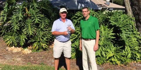 Winner Kavin Macy (L) Paul Edelstein, Director of Golf (R) <br>(Photo Courtesy of Paul Edelstein)