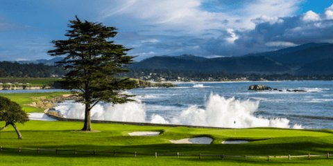 The 18th hole at Pebble Beach <br>(Pebble Beach Photo)