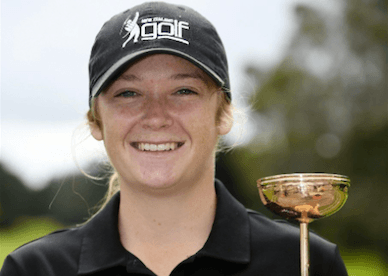 Amelia Garvey claims the NZ Women’s Stroke Play Championship
