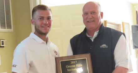 Two-time defending champion Logan Yates <br>(The Greene Hills Club Photo)