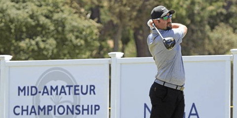 Bobby Bucey in action at the NCGA Mid-Amateur <br>(NCGA Photo)
