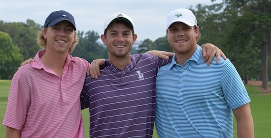Middle Brother: Dawson Armstrong with older brother Dowling (right) <br>and younger brother Davis (left)