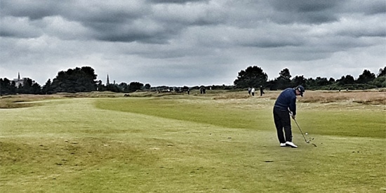 Battling the weather and the field, Connor Syme punched his ticket to Royal Birkdale<br>(Bunkered Golf photo)
