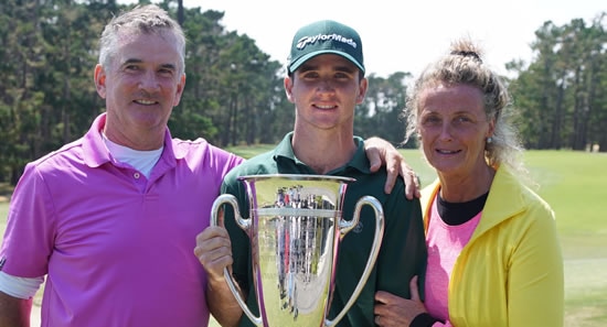 Family Affair: Daniel Connolly (c) with his parents Martin and Mary