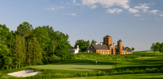 Par-5 15th at the Old Course at Trump National Golf Club <br>(USGA Photo)