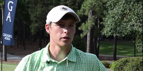 Jared O'Kelley is the leader after round two (GSGA photo)