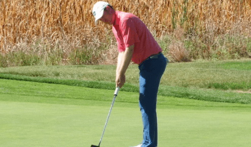 Chris Thayer's putter had some late magic on Sunday <br>(CGA Photo)