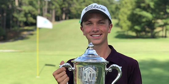 Cole Ponich, the 2017 Bobby Chapman Junior champion<br>(SCJGA photo)