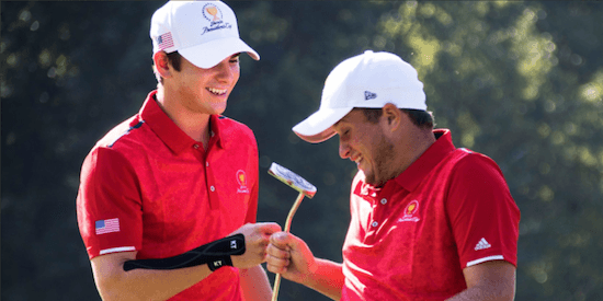 Team USA had a lot to celebrate on day one o the Junior Presidents Cup <br>(AJGA Photo)