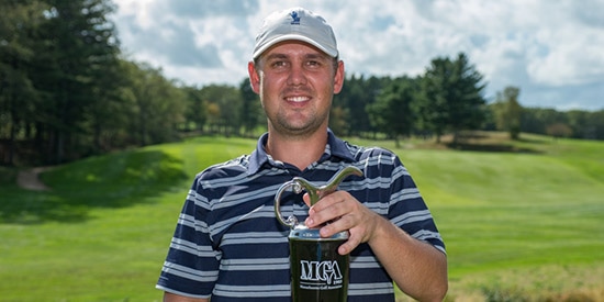 Colin Brennan, the 2017 Massachusetts Mid-Amateur champion<br>(MGA photo)