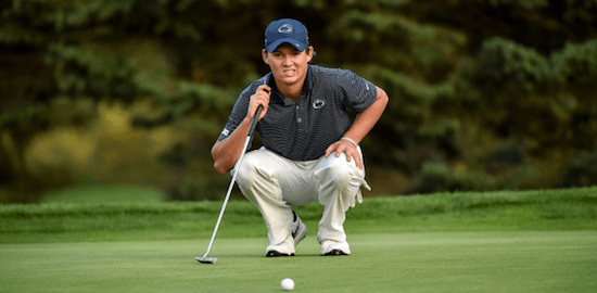 Charles Huntzinger led Penn State to a co-medalist finish <br>(Penn State Athletics Photo)