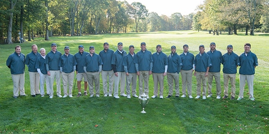 Team Massachusetts and the trophy that has been in their possession since 2004<br>(MGA photo)