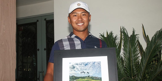 Marc Reyes shot back-to-back 68s at San Clemente GC<br>(Eric Heinz/San Clemente Times photo)