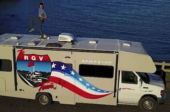 Patrick Koenig will occasionally break into his dance moves <br> (photo @pjkoenig on Instagram)