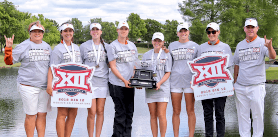 Hook'em horns have won a second straight Big 12 Women's title <br>(Texas Athletics Photo)