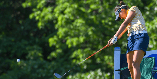 Kent State's Pimnipa Panthong on day two of the NCAA Women's Championship <br>(Photo courtesy of Kent State Athletics)