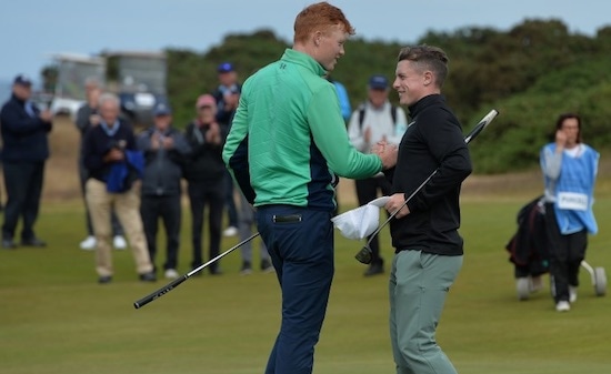 Ireland's Robin Dawson made the final with a 3&2 victory over countryman Jack Purcell<br>photo courtesy The R&A