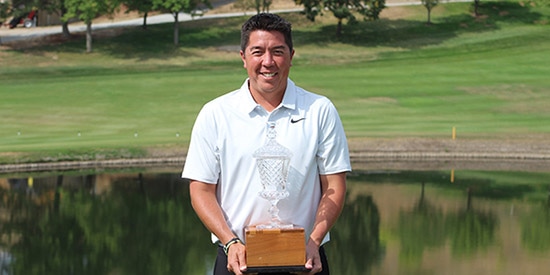 Reid Hatley is collecting trophies (PNGA photo)