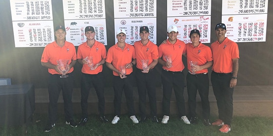 Oklahoma State's winning team (OSU Athletics photo)