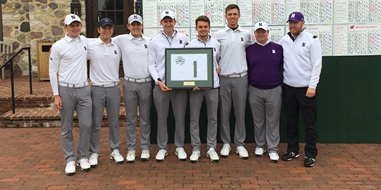 Northwestern's men (Northwestern/Twitter photo)