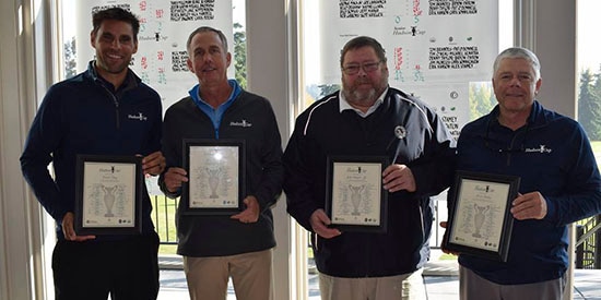 Hudson Cup team captains:<br>David Phay, John Bracken, John Seagner, Jr. , Kevin Bishop (PNWPGA photo)