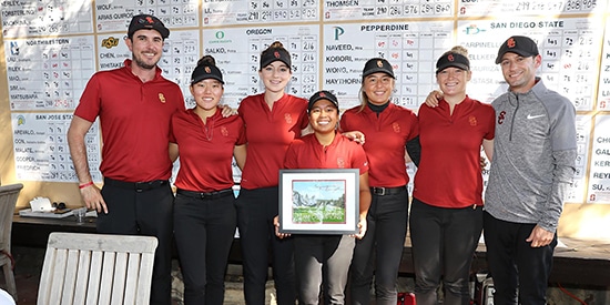 USC's winning team (USC Athletics photo)