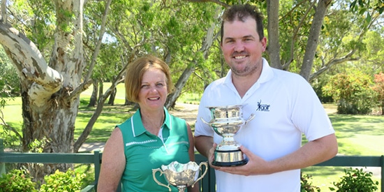 Louise Mullard and Dale Clarke (Golf Australia photo)