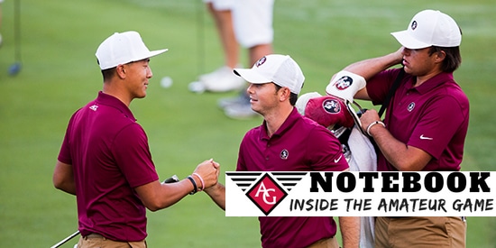 FSU's John Pak, Greyson Porter, Jonathan Keppler (Taylor Jones photo)