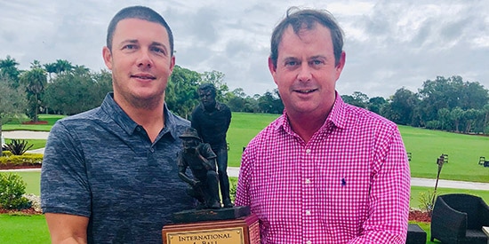 Danny Young and John Blackwell at the International Four-Ball