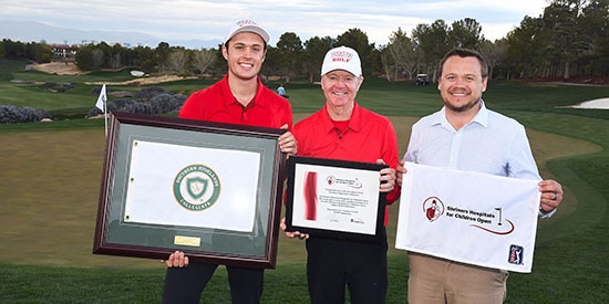 Jack Trent (left) wins the Southern Highlands (UNLV Athletics photo)