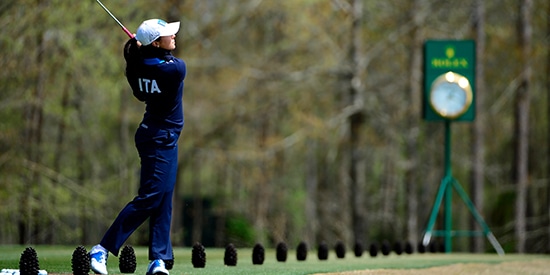 Italy's Alessia Nobilio preps for the ANWA (ANWA photo)