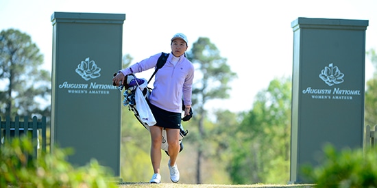 Alice Chen during an ANWA practice round (ANWA image)