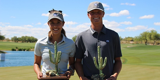 Alexa Melton and William Mouw (AJGA photo)
