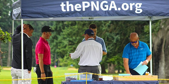 First-round play at the PNGA Amateur (PNGA/Twitter photo)