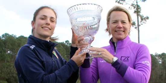 Benedetta Moresco with Annika Sorenstam (ANNIKA photo)