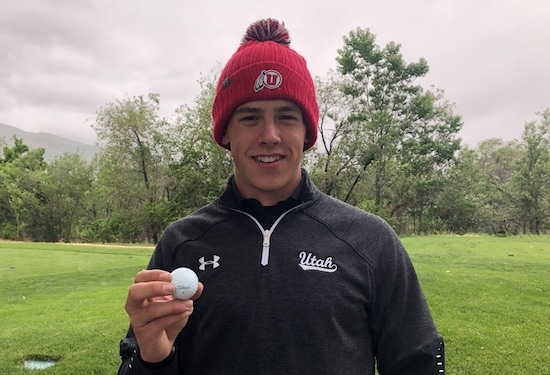 "Was it a Titleist?" - Blake Tomlinson aced a 358-yard par-4 Sunday