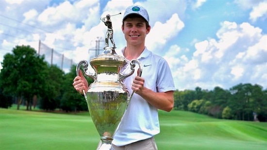 Peter Fountain following his win (CGA photo)