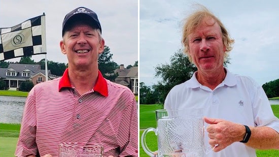 Senior champ Jonathan Valuck (left) and Super-Senior winner John Fritz
