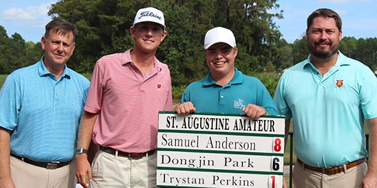 Sam Anderson (2nd from left) is the 17th St. Augustine Amateur champion