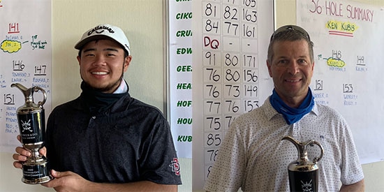 Zihao Jin (L) and Ken Kubis