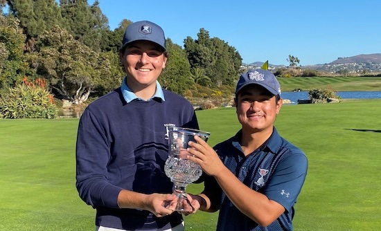 Champion Easton Phillips (left) and runner-up Christian Schrodt