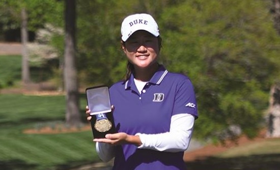 Medalist Gina Kim (Duke University photo)
