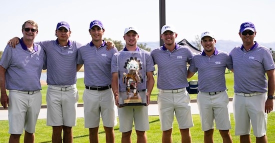 The winning team from Texas Christian University