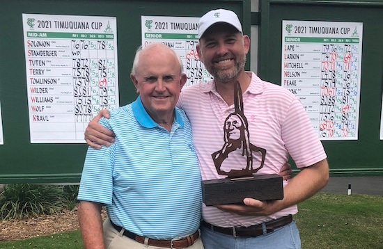 Tournament Director Steve Melnyk and his champion son Dalton