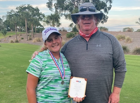 14-year-old Chloe Kovelesky qualified for the U.S. Women's Open <br>(Kovelesky family photo)
