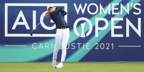 Louise Duncan of Scotland is just four off the lead at the AIG Women's Open (Royal & Ancient)