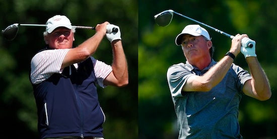 Gene Elliott (left) will play Jerry Gunthorpe for the U.S. Senior Amateur title