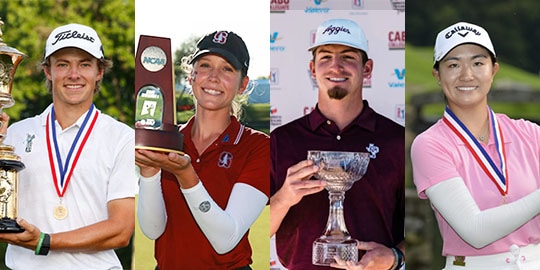 L-R: James Piot, Rachel Heck, Sam Bennett, Rose Zhang