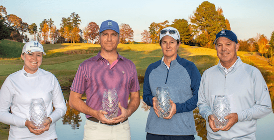 2021 GSGA Tournament of Champions Winners - Lauren Davenport, Nick Cassini, Lori Whitaker, and Hal Lamb (Photo: GSGA)