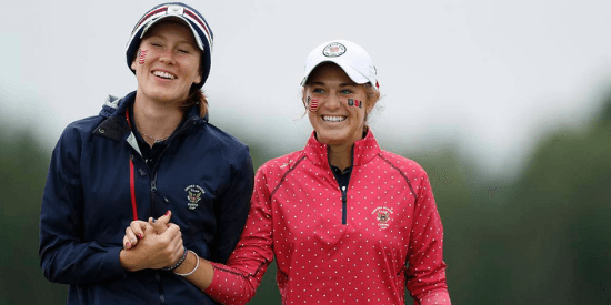 Emilia Migliaccio (left) and Rachel Kuehn are among the 12 chosen for a January practice session. (USGA/Oisin Keniry)
